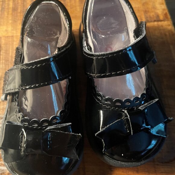 pediped betty black patent grip 'n' go toddler girl's shoe - Picture 1 of 7